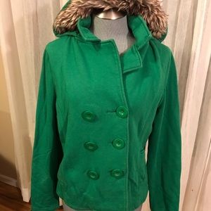 Ladies green Peacoat